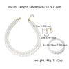 Wholesale Jewelry Set Women's Casual Geometric Fake Pearl Handmade Necklace And Bracelet