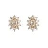 Wholesale Jewelry Set Zircon Copper Microinlaid Plant Flowershaped Electroplated For Women