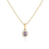 Wholesale Jewelry Set Zircon Copper Microinlaid Plant Flowershaped Electroplated For Women