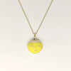 Wholesale Jewelry Shell Enamel Oil Drop Geometric Brass Handmade Pendant Necklace For Women