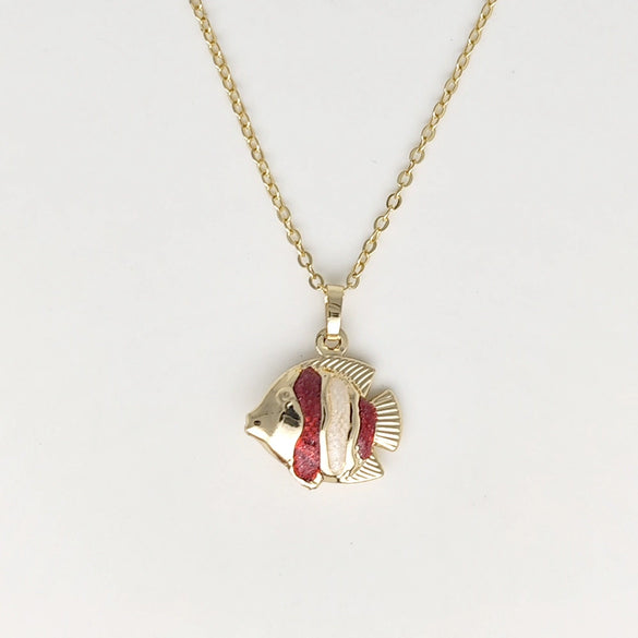 Wholesale Jewelry Shell Enamel Oil Drop Geometric Brass Handmade Pendant Necklace For Women