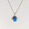Wholesale Jewelry Shell Enamel Oil Drop Geometric Brass Handmade Pendant Necklace For Women