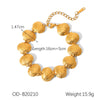 Wholesale Jewelry Shell Pattern Titanium Steel And Stainless Steel Necklace And Bracelet With Electroplating And Handmade Chain