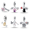 Wholesale Jewelry 225 Silver Animal Dripping Oil Style Diy Pendant Accessories Bracelet