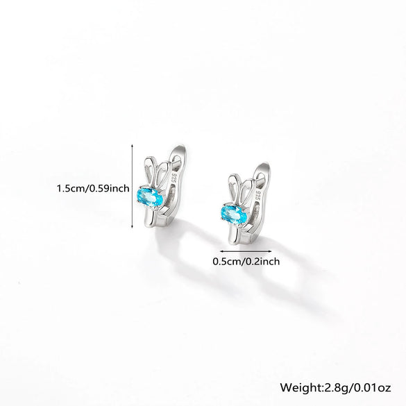 Wholesale Jewelry 925 Silver Earrings Necklace Set Cute Animal Style With Inlaid Zircon Heart Pendant