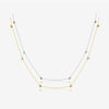 Wholesale Jewelry Silver Electroplated Hanging Long Chain Necklace With Cross Pattern