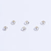 Wholesale Jewelry Silver Flat Round Broken Loose Beads Electroplating Diy Handmade Spacer Bead Bracelet Accessories Baroque Style