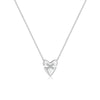Wholesale Jewelry Silver Geometric Cross Pendant Necklace Electroplated With Platinum And 18K Gold
