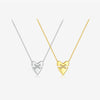 Wholesale Jewelry Silver Geometric Cross Pendant Necklace Electroplated With Platinum And 18K Gold