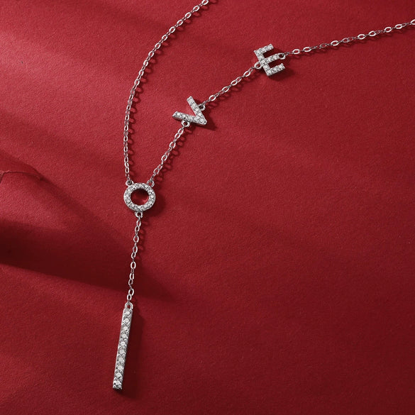 Wholesale Jewelry 925 Silver Geometric Pendant With Cross Chain Electroplated Simple Style For Women