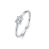Wholesale Jewelry Silver Geometric Style Set With Precious Stones Clavicle Chain Necklace Earrings Ring