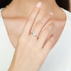 Wholesale Jewelry Silver Geometric Style Set With Precious Stones Clavicle Chain Necklace Earrings Ring