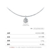 Wholesale Jewelry Silver 925 Geometric Style Single Diamond Casual Clavicle Necklace For Women
