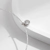 Wholesale Jewelry Silver 925 Geometric Style Single Diamond Casual Clavicle Necklace For Women