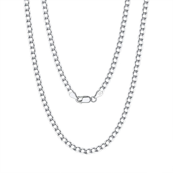 Wholesale Jewelry Silver 925 Geometric Thin Floral Side Chain Necklace