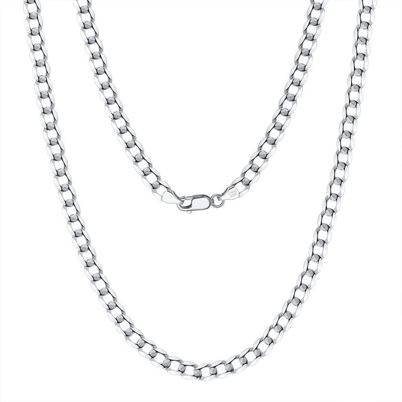 Wholesale Jewelry Silver 925 Geometric Thin Floral Side Chain Necklace