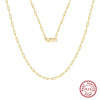Wholesale Jewelry 925 Silver Goldplated Geometric Cross Chain Necklace For Women