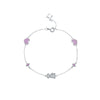 Wholesale Jewelry Silver 925 Heart Puppy Geometric Style Bracelet Set With Diamonds Platinum 18K Gold Electroplated For Women