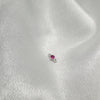 Wholesale Jewelry Silver 925 Inlaid Zircon Double Hanging Round Diy Semi Finished Bracelet Necklace Connecting Piece Material