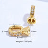 Wholesale Jewelry Silver Leg Buckle Handmade Zirconia Adjustable Clasp For Bracelet And Necklace