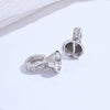 Wholesale Jewelry Silver Leg Buckle Handmade Zirconia Adjustable Clasp For Bracelet And Necklace