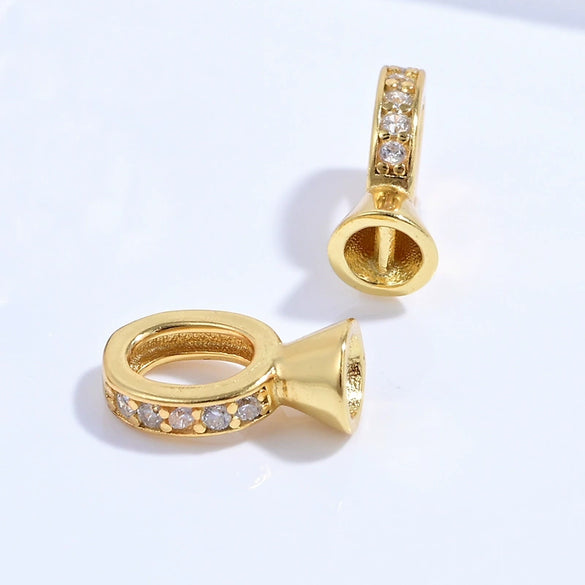 Wholesale Jewelry Silver Leg Buckle Handmade Zirconia Adjustable Clasp For Bracelet And Necklace