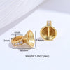Wholesale Jewelry Silver Leg Buckle Handmade Zirconia Adjustable Clasp For Bracelet And Necklace