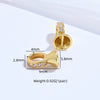 Wholesale Jewelry Silver Leg Buckle Handmade Zirconia Adjustable Clasp For Bracelet And Necklace