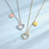 Wholesale Jewelry Silver 925 Love Clavicle Chain With Geometric Pattern For Women