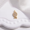 Wholesale Jewelry Silver 925 Love Minimalist Hollow Fivepointed Star Goldfish Pendant With Zirconia Design