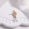 Wholesale Jewelry Silver 925 Love Minimalist Hollow Fivepointed Star Goldfish Pendant With Zirconia Design