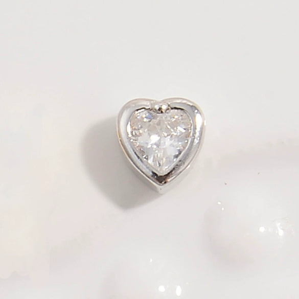 Wholesale Jewelry Silver Love Round Beaded Diy Bracelet Necklace With Diamond Design