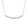 Wholesale Jewelry 925 Silver Moissanite Inlay Geometric Cross Chain Necklace For Women