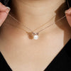 Wholesale Jewelry 925 Silver Natural Freshwater Pearl Geometric Ochain Necklace