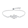 Wholesale Jewelry Silver Plated Electroplated Magic Eye Sunflower Horseshoe Bracelet For Women