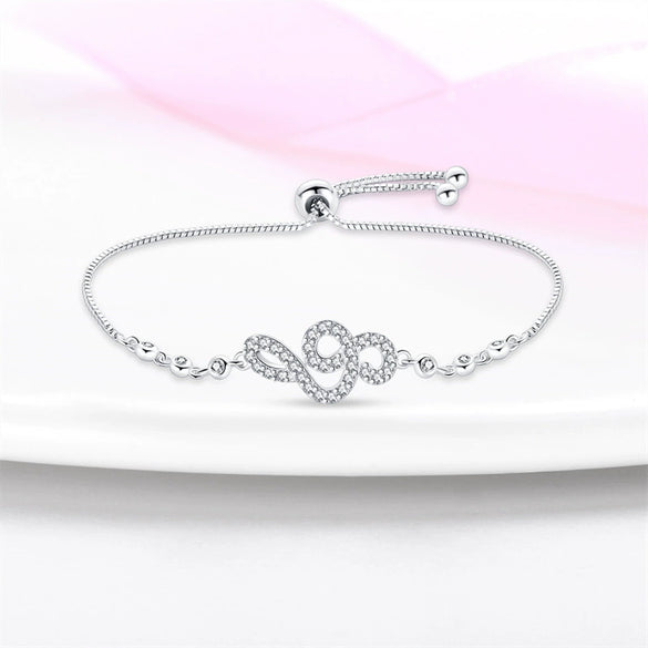 Wholesale Jewelry Silver Plated Electroplated Magic Eye Sunflower Horseshoe Bracelet For Women