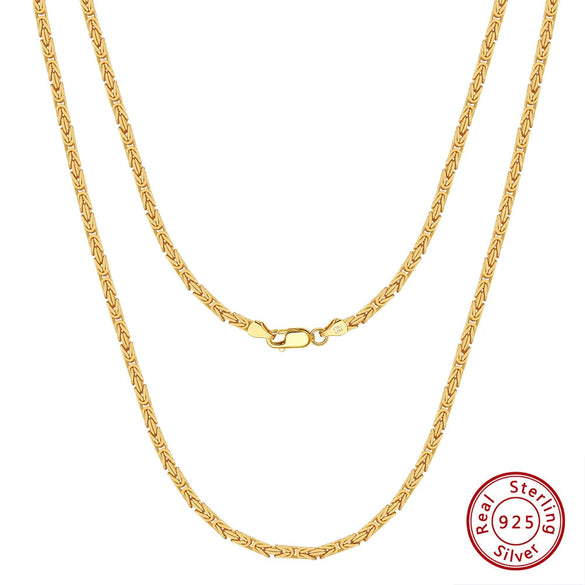 Wholesale Jewelry Silver S925 Sterling Geometric Electroplated Necklace For Men And Women