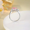 Wholesale Jewelry 925 Silver Set High Carbon Diamond Water Drop Ring Women's Natural Style