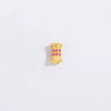 Wholesale Jewelry 925 Silver Set With Zircon Small Waist Pattern Barrel Beads Spacer Beads Pearl Buckle