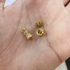 Wholesale Jewelry 925 Silver Set With Zircon Small Waist Pattern Barrel Beads Spacer Beads Pearl Buckle