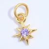 Wholesale Jewelry Silver 925 Star Pendant With Zirconia For Bracelet Necklace Earrings