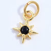 Wholesale Jewelry Silver 925 Star Pendant With Zirconia For Bracelet Necklace Earrings