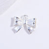 Wholesale Jewelry Silver 925 Sterling Bow Pendant Handwoven Rope Bracelet Necklace With Geometric Pattern And Electroplating