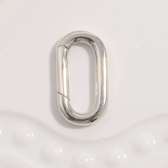 Wholesale Jewelry Silver 225 Sterling Fivepointed Star Oval Electroplated Necklace And Bracelet Buckle