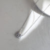 Wholesale Jewelry Silver 925 Sterling Silver Geometric Pendant Necklace Electroplating Fourprong High Carbon Zircon Unisex Cross Chain