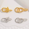 Wholesale Jewelry Silver 925 Sterling Silver Ushaped Horseshoe Spring Buckle Electroplated Bracelet Necklace
