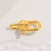 Wholesale Jewelry Silver 925 Sterling Silver Ushaped Horseshoe Spring Buckle Electroplated Bracelet Necklace