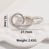 Wholesale Jewelry Silver 925 Sterling Silver Ushaped Horseshoe Spring Buckle Electroplated Bracelet Necklace