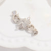 Wholesale Jewelry 925 Silver Zirconia Figure 8 Buckle Handmade Diy Necklace Bracelet