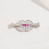 Wholesale Jewelry 925 Silver Zirconia Figure 8 Buckle Handmade Diy Necklace Bracelet
